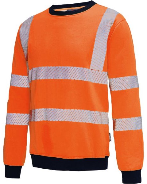 1Q2Kq58Ct2VIW7 Vizwell VW12BO high-visibility sweatshirt
