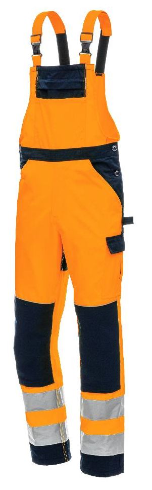 7572_4121_1 Nitras Motion Tex VIZ 7572 Warnschutz-Latzhose
