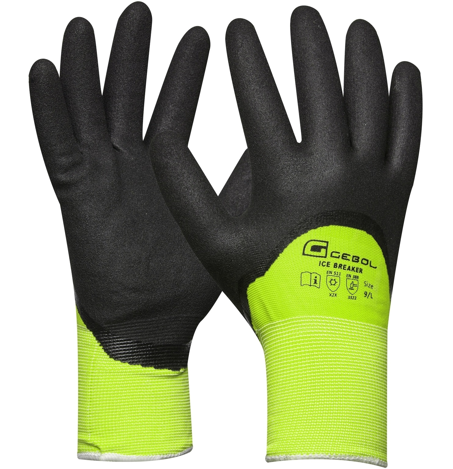 709582_84 Gebol Ice Breaker cut resistant gloves with nitrile coating