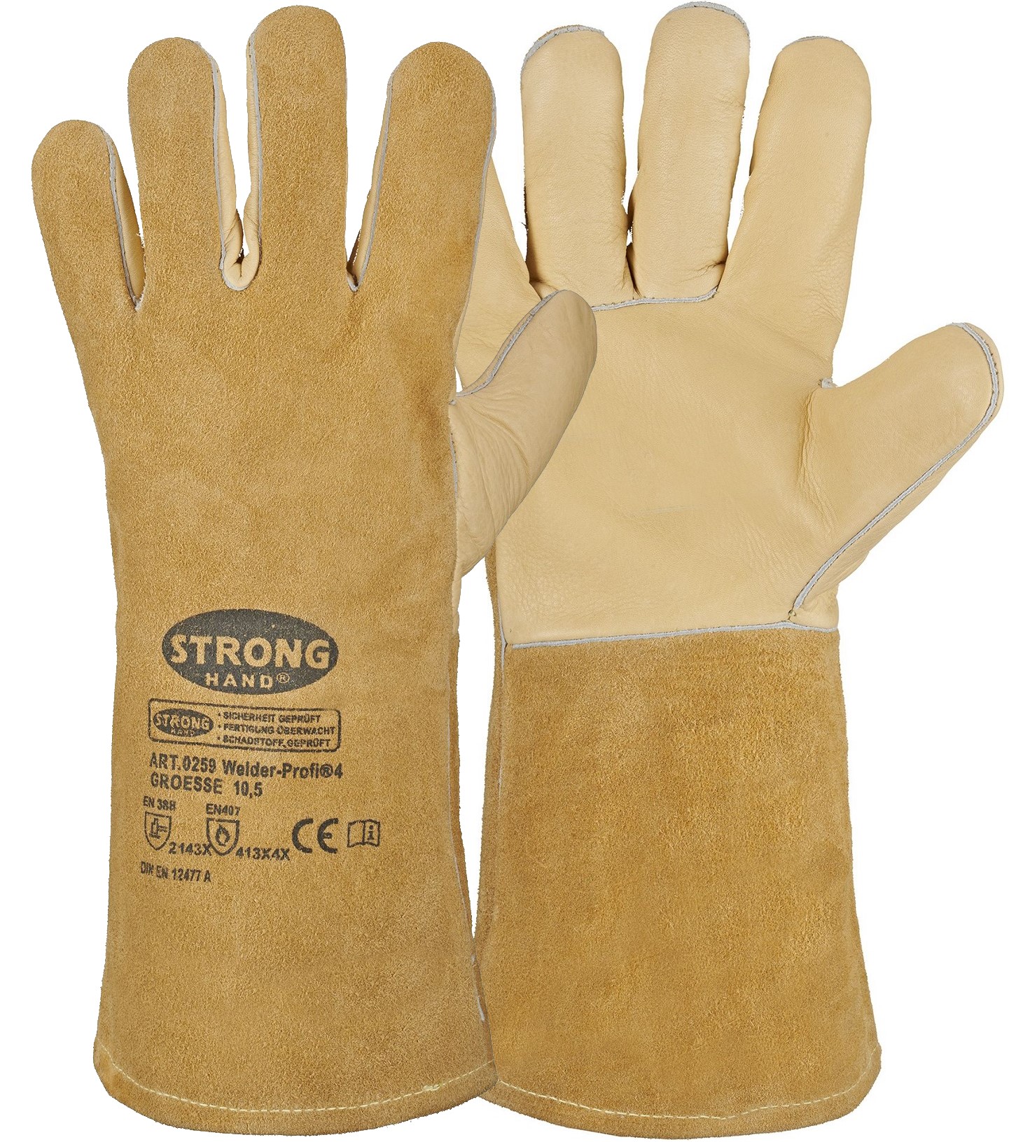 Stronghand 0259 Welder-Profi 4 Schweißerhandschuhe Typ A
