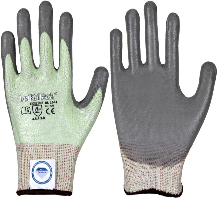 LeikaTech 1641 Dyneema Diamond PU Schnittschutzhandschuhe Level D