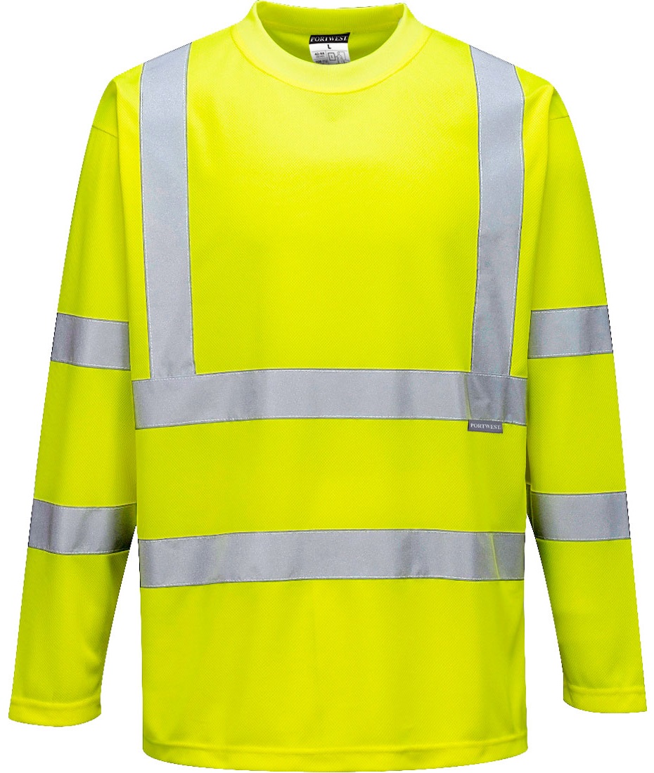 S178YER Portwest S178 Langarm Warnschutz-T-Shirt