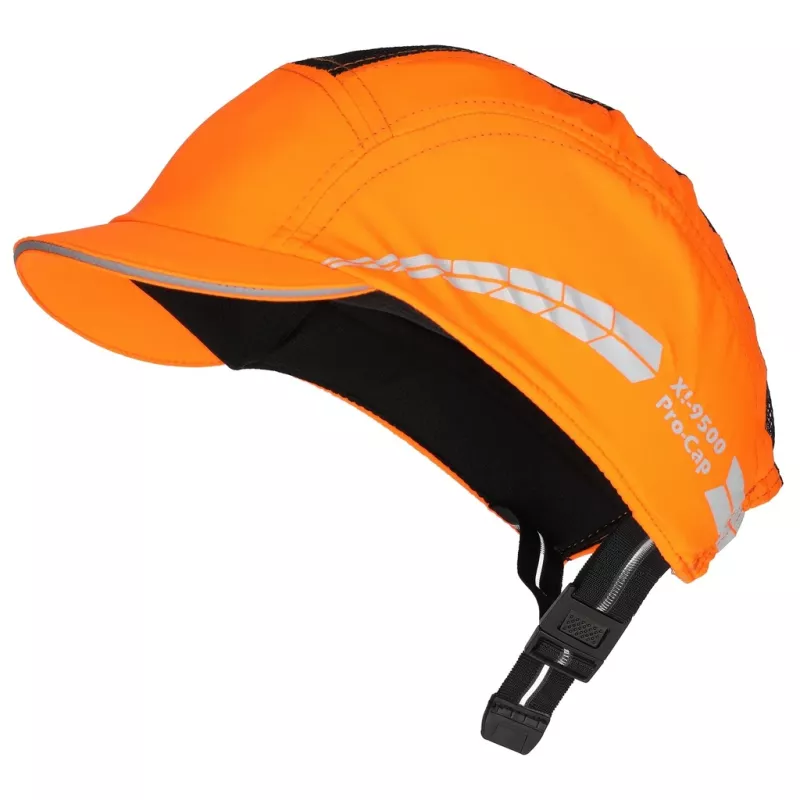 Pro-Fit 9571 Anstoßkappe X!-9500 Pro Cap, neonorange, kurzer Schirm 2,5 cm