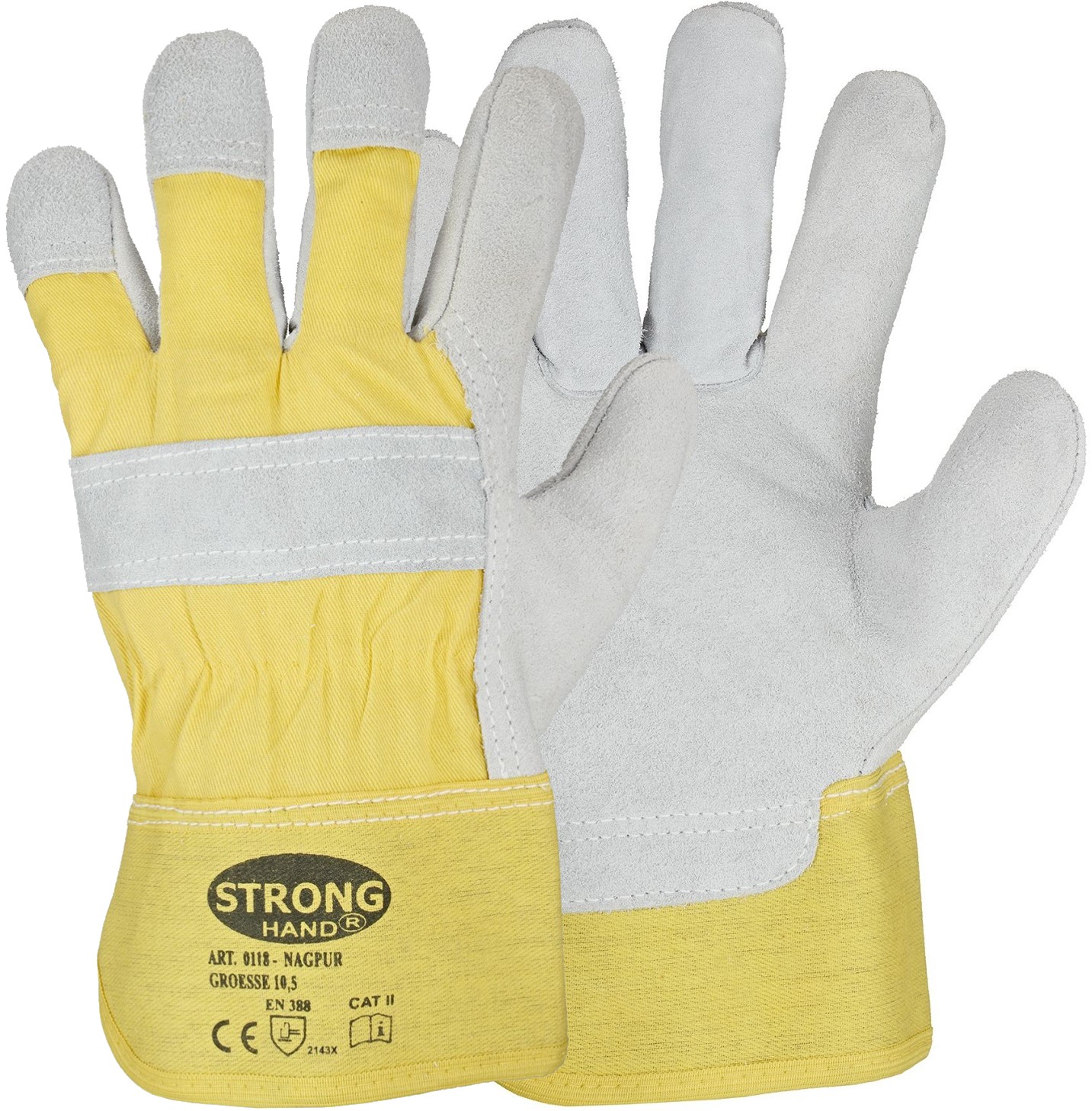 Nagpur_0118 Stronghand 0118 Nagpur cow split leather protective gloves