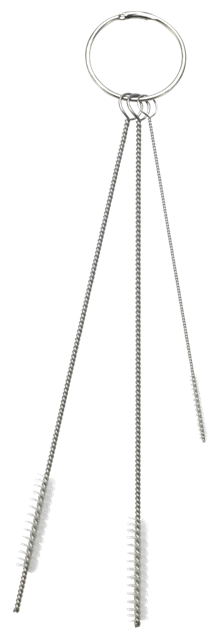 Vikan 53625 Reinigungsset mit 3 Bürsten, Ø2, Ø5, Ø6 mm, weich