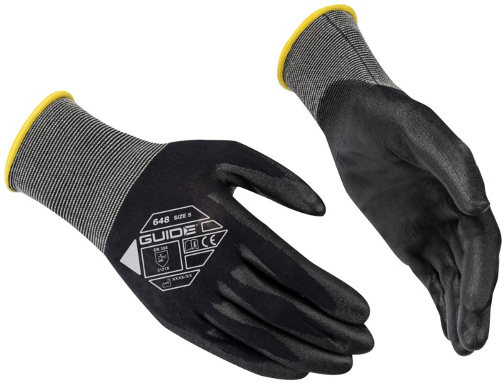 Guide 648 extra dünne PU-Schutzhandschuhe teilbeschichtet