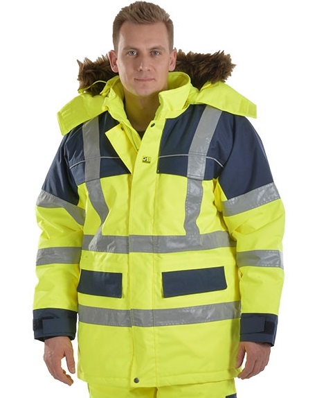 Ocean 131-2099 Medusa Polar Jacket with 4 big pockets High-Vis Rain Jacket