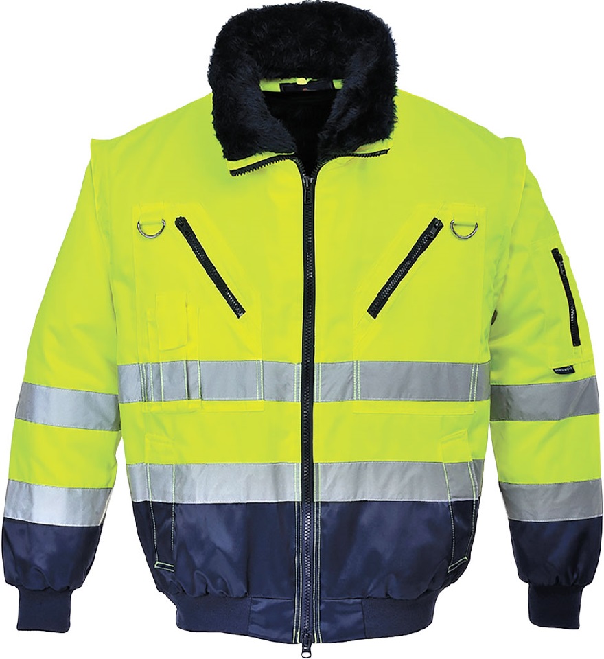 Portwest PJ50 3 in 1 warning protection pilot jacket