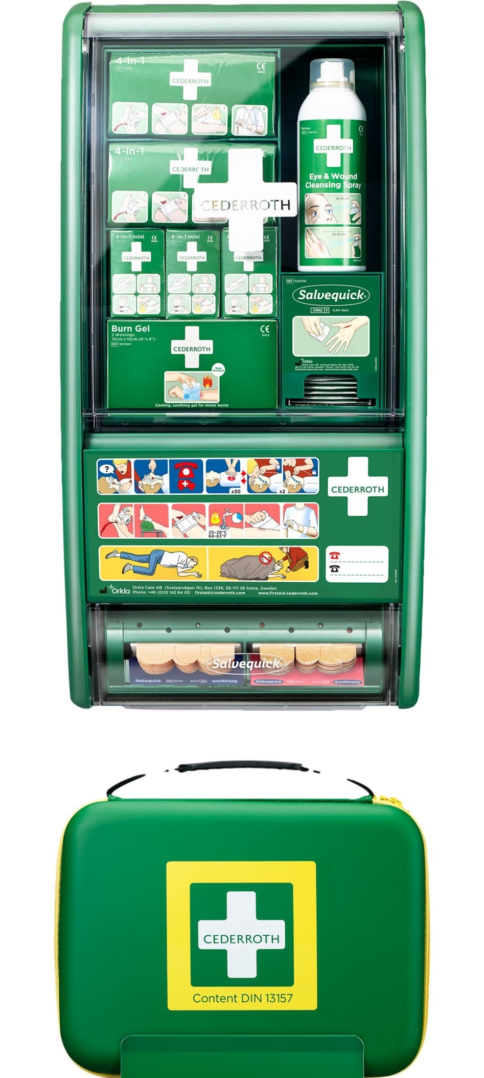 Cederroth 51011000 Fist-Aid-Station Set Din 13157