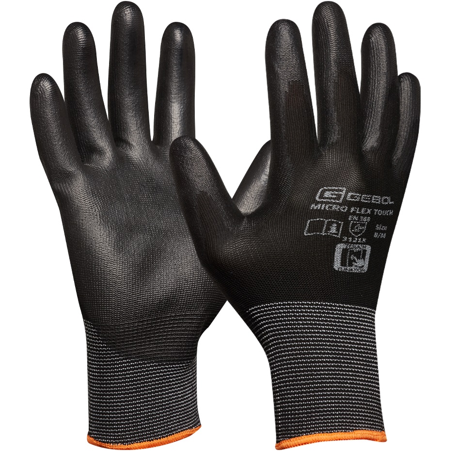 709242S_T_SB_709245S_T_SB-Micro-Flex-Touch Gebol Micro Flex Touch PU protective gloves touch screen capable