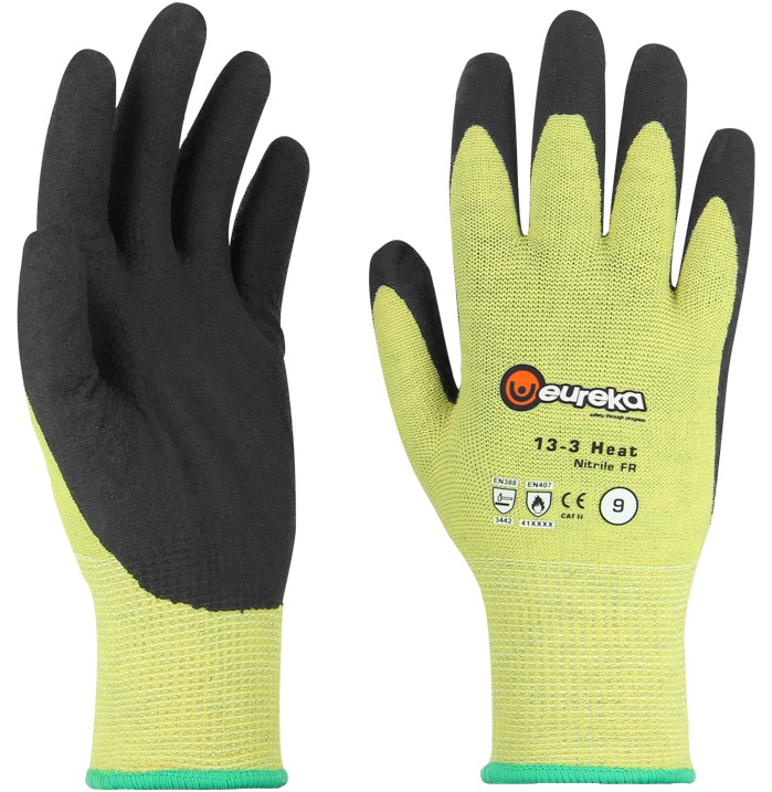 13-3hnfr-1 eureka 13-3 Heat NFR cut resistant gloves Level C to 100˚C