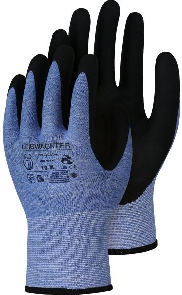 2sRigZf4D8dXpU Leibwächter HRLW570 Topas Recycle Polyester Spandex Glove with Nitrile Coating