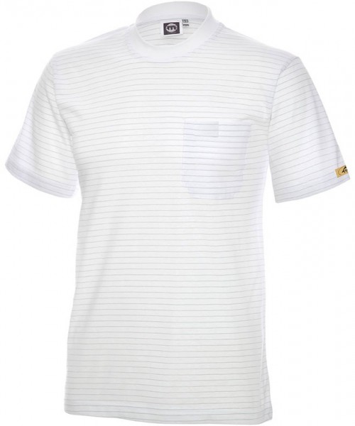 ESD T-Shirt kurzarm weiß 150g/m²